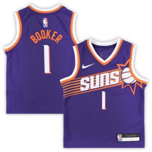 Nike Devin Booker Chic Phoenix Suns Preschool Purple Swingman Player Jersey Icon Edition