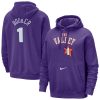 Nike Devin Booker Trendy Phoenix Suns Purple 2024/25 City Edition Name & Number Pullover Hoodie