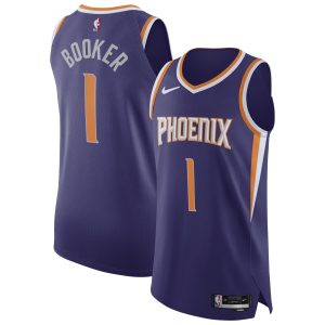 Nike Elegant Devin Booker Phoenix Suns Purple Authentic Jersey Icon Edition
