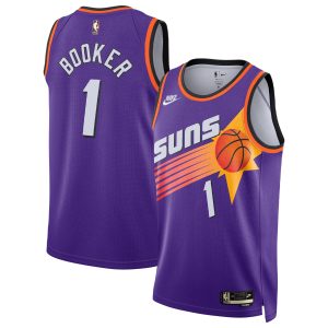 Nike Devin Booker Phoenix Suns Eye - catching Purple Swingman Jersey Classic Edition