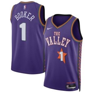 Nike Devin Booker Phoenix Suns Unisex Purple 2024/25 Premium Swingman Player Jersey City Edition