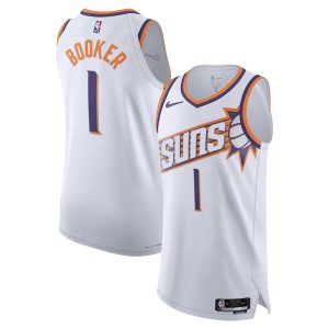 Nike Devin Booker Phoenix Suns White Authentic Jersey Association Edition Chic
