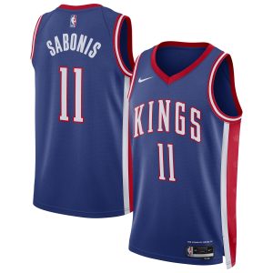 Nike Domantas Sabonis Sacramento Kings Unisex Blue 2024/25 Swingman Premium Player Jersey City Edition