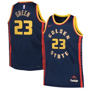 Nike Draymond Green Golden State Warriors Eye - catching Youth Navy 2024/25 Swingman Player Jersey City Edition