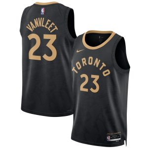 Nike Fred VanVleet Toronto Raptors Unisex Black 2022/23 Swingman Jersey City Elegant Edition
