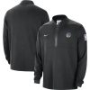Nike Golden State Unique Warriors Black Authentic Performance Half Zip Jacket