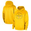 Nike Golden State Warriors Gold 2024/25 Spotlight On Court Practice Performance Pullover Hoodie Unique