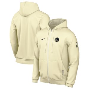 Nike Golden State Premium Warriors Gray Authentic Standard Issue Full Zip Hoodie Jacket