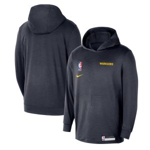 Nike Golden State Warriors Navy 2024/25 On Court Eye - catching Authentic Practice Yoga Restore Lightweight Pullover Hoodie