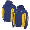 Nike Golden State Warriors Royal 2023/24 Authentic Showtime Elegant Full Zip Hoodie