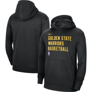 Nike Golden State Warriors Unisex Black 2023/24 Performance Spotlight On Court Practice Chic Pullover Hoodie