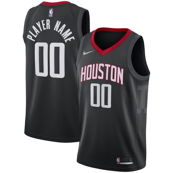 Nike Houston Rockets Black Swingman Fabulous Custom Jersey Statement Edition