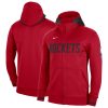 Nike Houston Stylish Rockets Red Authentic Showtime Performance Full Zip Hoodie
