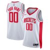 Nike Houston Rockets Unisex White Chic Swingman Custom Jersey Association Edition