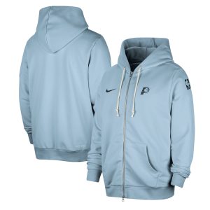 Nike Indiana Pacers Light Blue Authentic Gorgeous Standard Issue Full Zip Hoodie Jacket