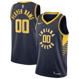 Nike Indiana Pacers Navy 2020/21 Swingman Custom Jersey Icon Eye - catching Edition