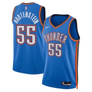 Nike Isaiah Stylish Hartenstein Oklahoma City Thunder Unisex Blue Swingman Player Jersey Icon Edition