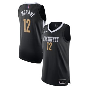 Nike Ja Morant Memphis Grizzlies Black Authentic Jersey City Chic Edition