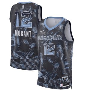 Nike Ja Morant Memphis Grizzlies Unisex Navy 2025 Select Series Elegant Swingman Player Jersey
