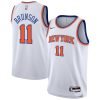 Nike Jalen Brunson New Eye - catching York Knicks Youth White Association Swingman Jersey
