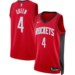 Nike Jalen Green Houston Rockets Unisex Red Swingman Jersey Icon Trendy Edition