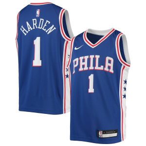 Nike Elegant James Harden Philadelphia 76ers Youth Royal Swingman Jersey Icon Edition