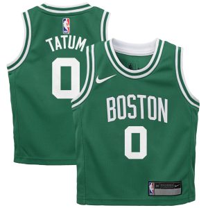 Nike Jayson Tatum Boston Celtics Preschool Eye - catching Green Swingman Player Jersey Icon Edition
