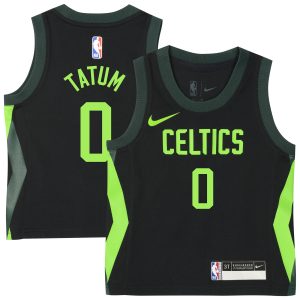 Nike Jayson Tatum Unique Boston Celtics Toddler Black 2024/25 Swingman Player Jersey City Edition