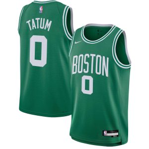 Nike Jayson Tatum Boston Celtics Youth Kelly Eye - catching Green Swingman Jersey Icon Edition