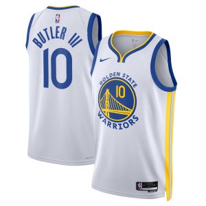 Nike Jimmy Butler Golden State Warriors Unisex White Swingman Jersey Association Edition Chic