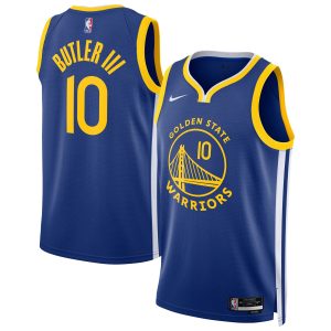 Nike Jimmy Butler III Golden State Warriors Male Royal Premium Swingman Player Jersey Icon Edition