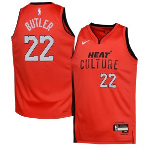 Nike Jimmy Butler Miami Heat Youth Red Chic 2024/25 Swingman Player Jersey City Edition