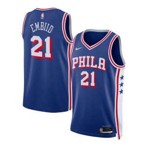 Nike Joel Embiid Philadelphia 76ers Gorgeous Unisex Royal Swingman Jersey Icon Edition