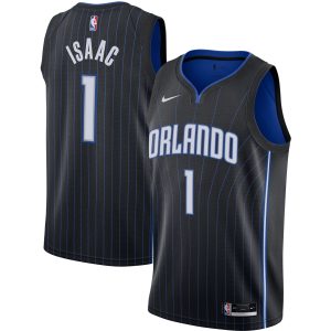 Nike Jonathan Isaac Elegant Orlando Magic Black Swingman Jersey Icon Edition