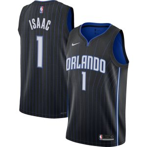 Nike Jonathan Isaac Orlando Magic Unique Youth Black Swingman Jersey Icon Edition