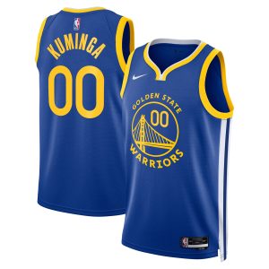 Nike Jonathan Kuminga Unique Golden State Warriors Unisex Royal Swingman Badge Player Jersey Icon Edition