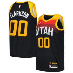 Nike Jordan Clarkson Utah Jazz Black Swingman Player Jersey City Edition Premium