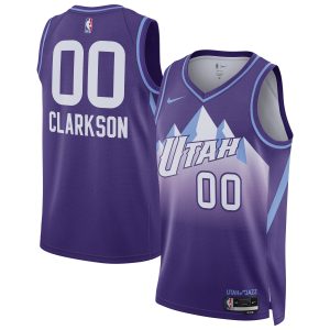 Nike Jordan Chic Clarkson Utah Jazz Unisex Purple 2024/25 Swingman Player Jersey City Edition