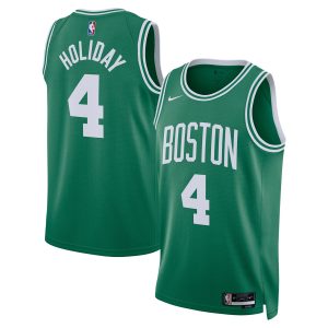 Nike Jrue Holiday Boston Celtics Unisex Kelly Green Swingman Jersey Icon Edition Stylish