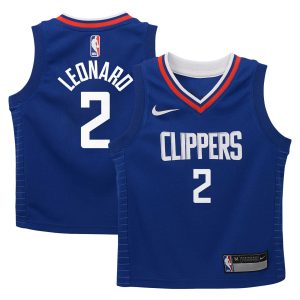 Nike Kawhi Leonard LA Clippers Preschool Royal Dri FIT Swingman Player Jersey Chic Icon Edition