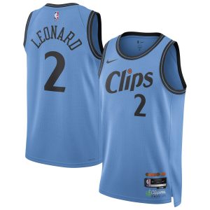 Nike Kawhi Stylish Leonard LA Clippers Unisex Light Blue 2024/25 Swingman Player Jersey City Edition
