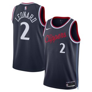 Nike Kawhi Leonard Unique LA Clippers Unisex Navy 2024/25 Swingman Jersey Icon Edition
