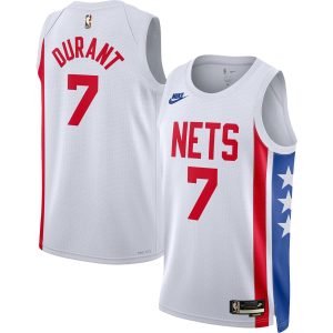 Nike Kevin Gorgeous Durant Brooklyn Nets White Swingman Jersey Classic Edition