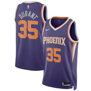 Nike Kevin Durant Phoenix Suns Unisex Purple Elegant Swingman Jersey Icon Edition