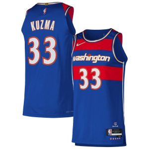 Nike Kyle Kuzma Washington Wizards Royal Authentic Player Jersey City Edition Stylish