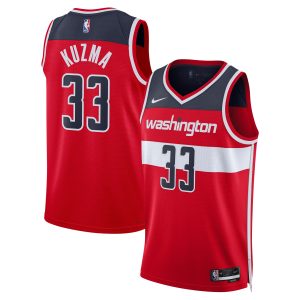 Nike Fabulous Kyle Kuzma Washington Wizards Unisex Red Swingman Jersey Icon Edition