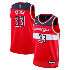 Nike Unique Kyle Kuzma Washington Wizards Youth Red Swingman Jersey Icon Edition