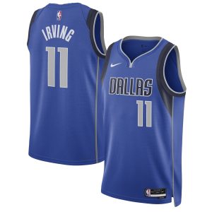 Nike Kyrie Irving Dallas Mavericks Unisex Blue Swingman Jersey Icon Stylish Edition