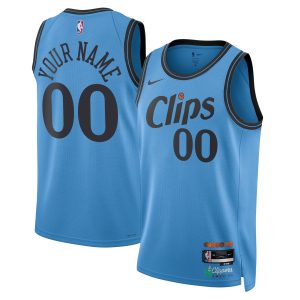 Nike Stylish LA Clippers Unisex Light Blue 2024/25 Custom Swingman Jersey City Edition