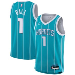 Nike LaMelo Ball Charlotte Hornets Youth Teal Swingman Jersey Icon Gorgeous Edition